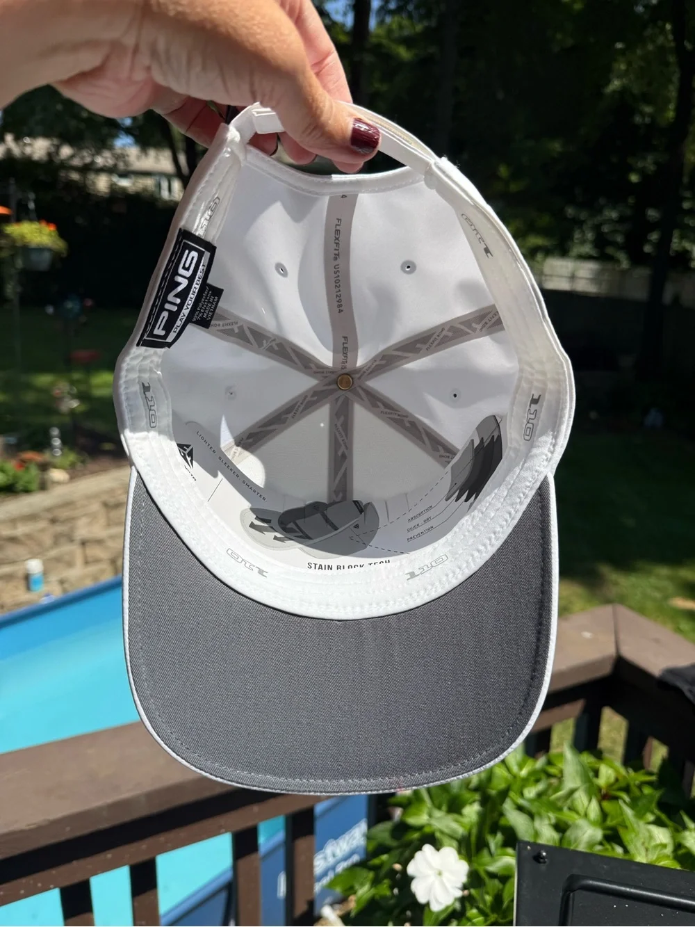 NEW Ping Golf Hat Women's FlexFit Delta White Adjustable Structured Fit
